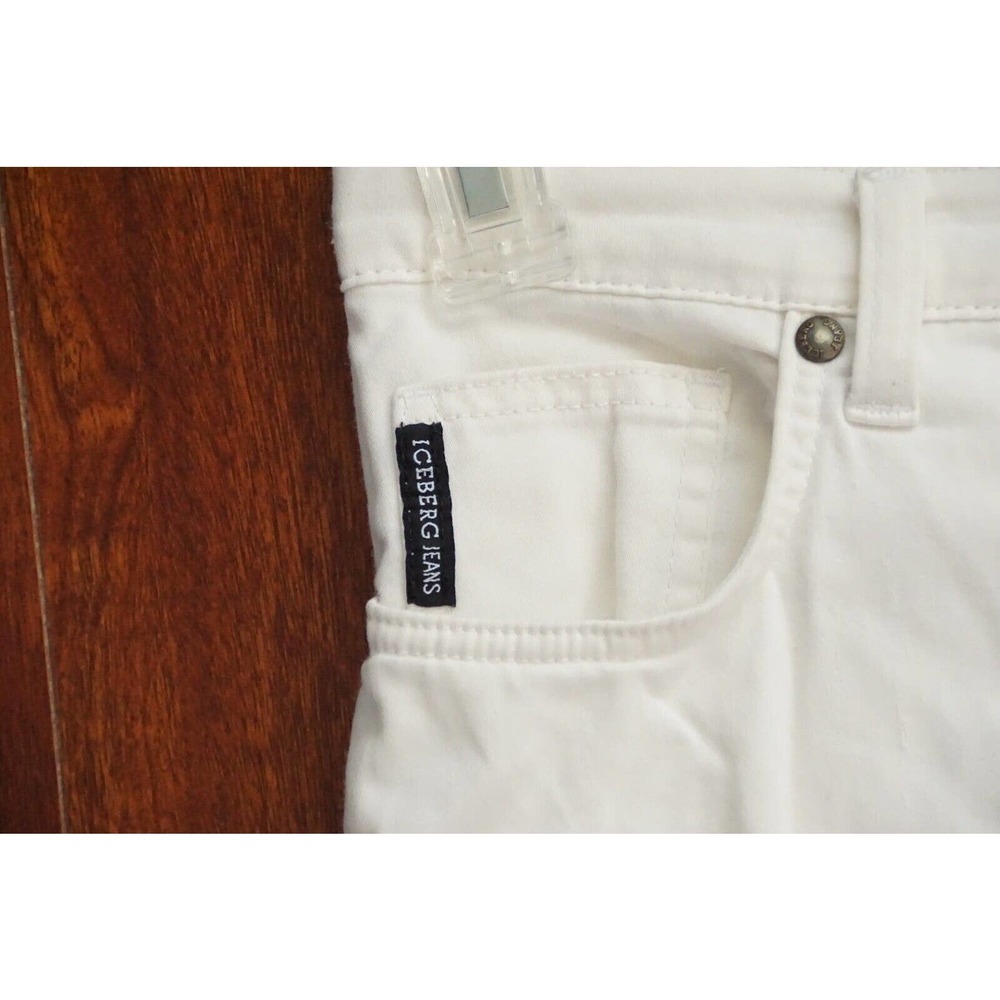 Vintage Iceberg Made In Italy Size 27 White Jeans Y2K 90s - Picture 5 of 5